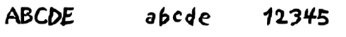 クリックすると文字のサンプルが表示されます